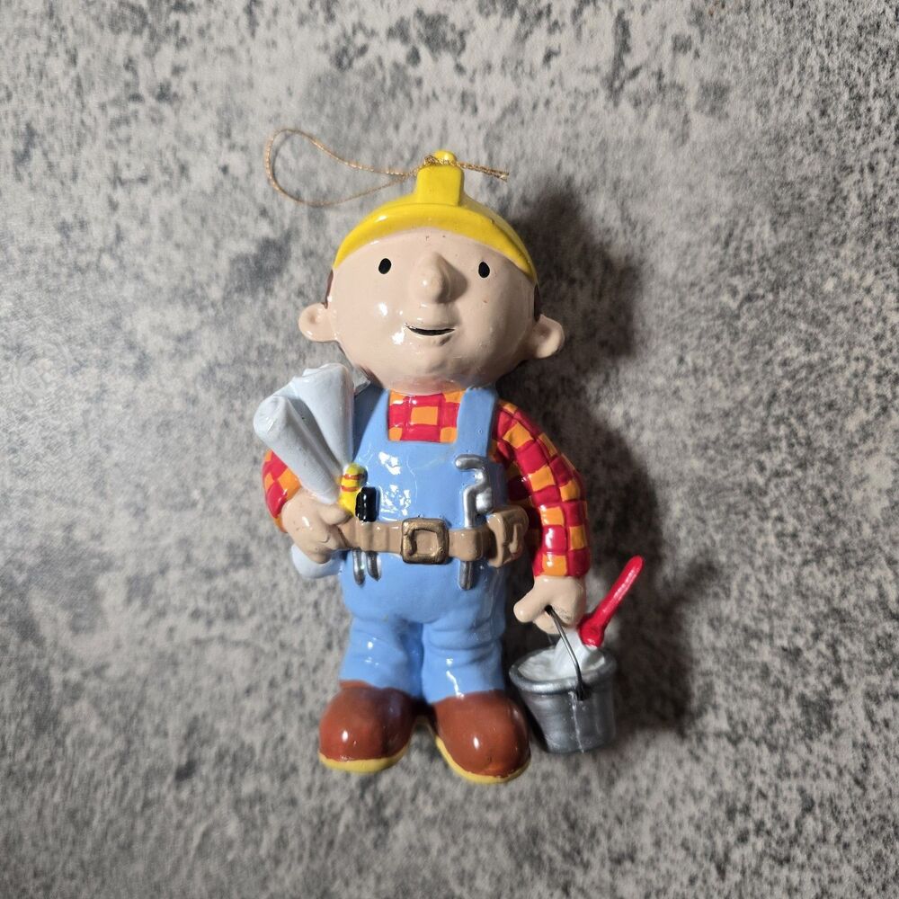2002 Kurt Adler Bob The Builder Christmas Ornament Collab 4'' PBS Nickelodeon